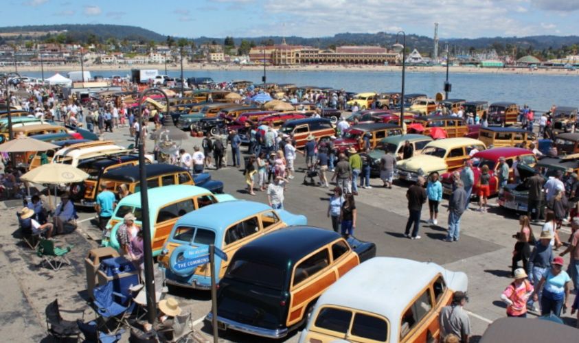 Woodies on the Wharf in Santa Cruz