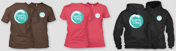 santa cruz life shirts