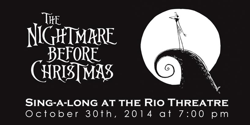 Nightmare Before Christmas sing-a-long at the Rio Theatre