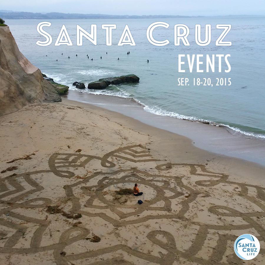 Santa Cruz sand art