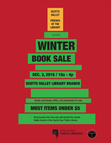 scotts valley library winter book sale